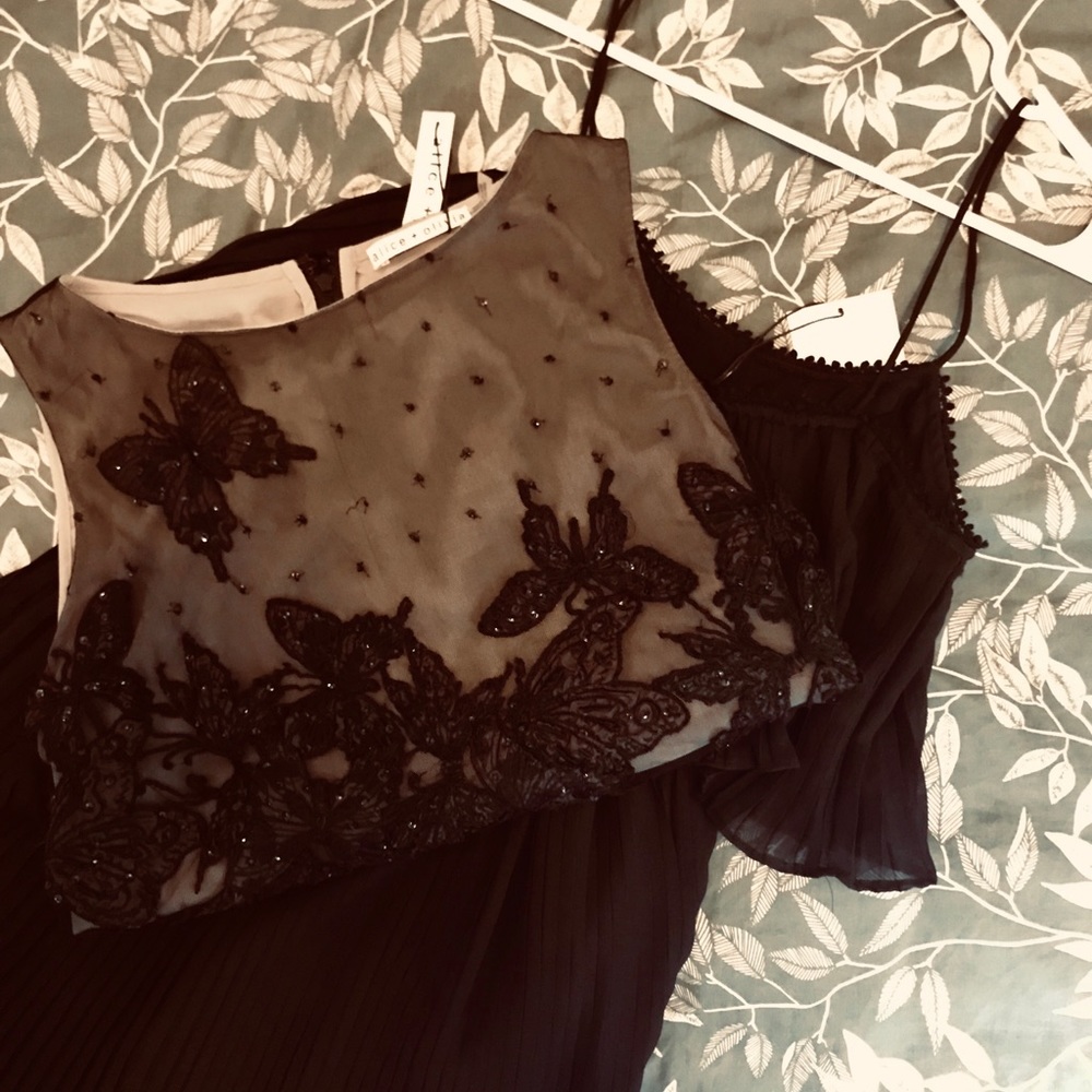 FINAL SALE- Elegant formal crop top